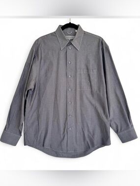 Kenneth Cole Collection Gray Long-Sleeve Dress Shirt